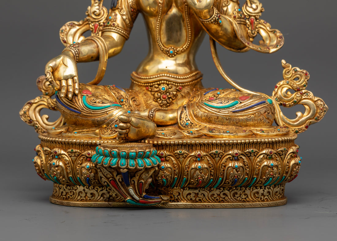 Meticulously Crafted Green Tara: Bless Your Home with Peace and Protection