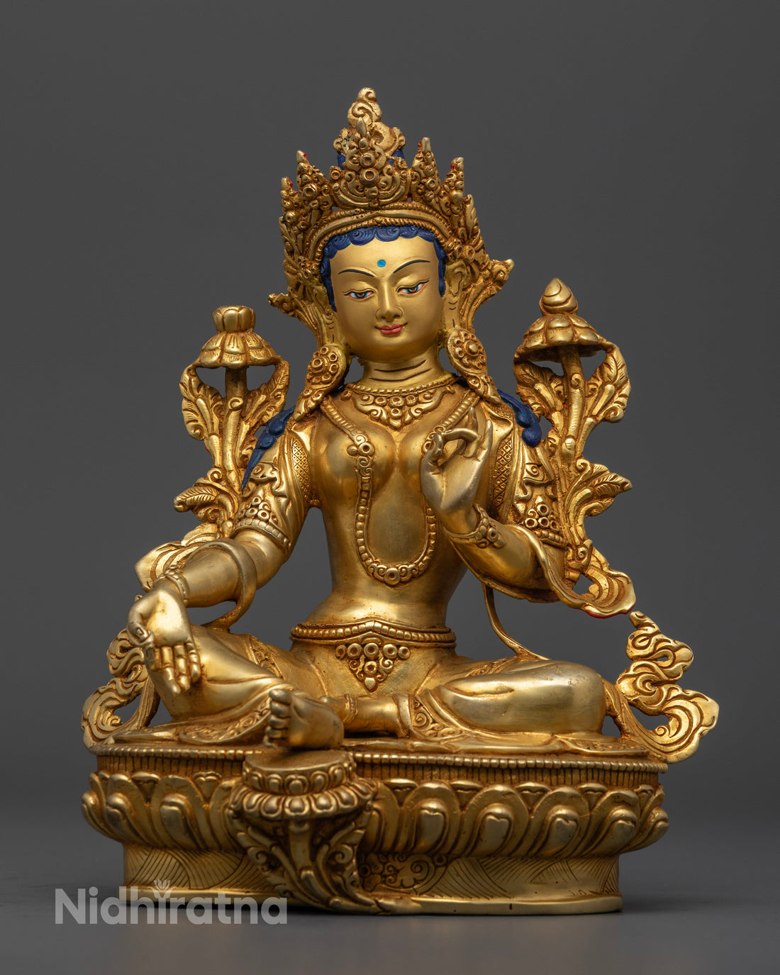 Bodhisattva Green Tara Goddess Statue