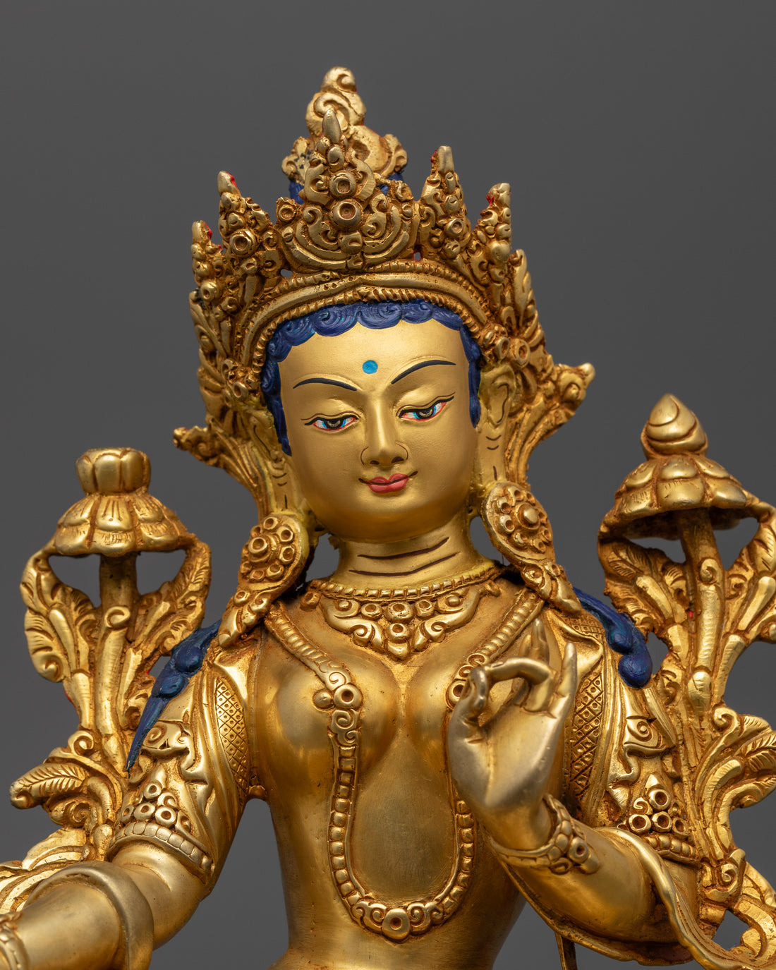 Bodhisattva Green Tara Goddess Statue