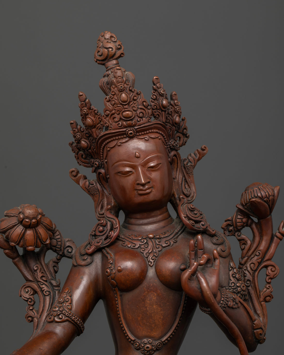 Oxidized Mother Tara: The Nurturer of Spiritual Enlightenment