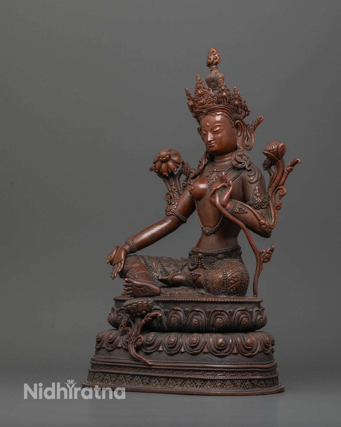 Oxidized Mother Tara: The Nurturer of Spiritual Enlightenment