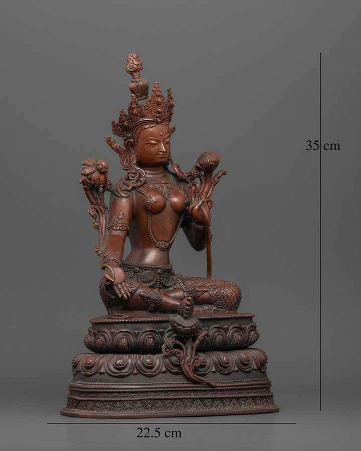 Oxidized Mother Tara: The Nurturer of Spiritual Enlightenment