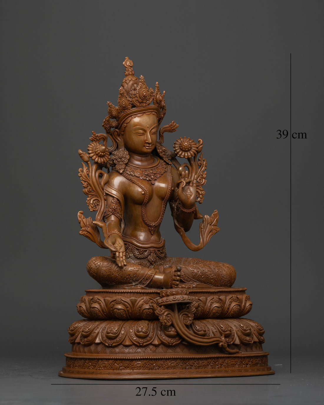 The Artfully Crafted Oxidized Green Tara