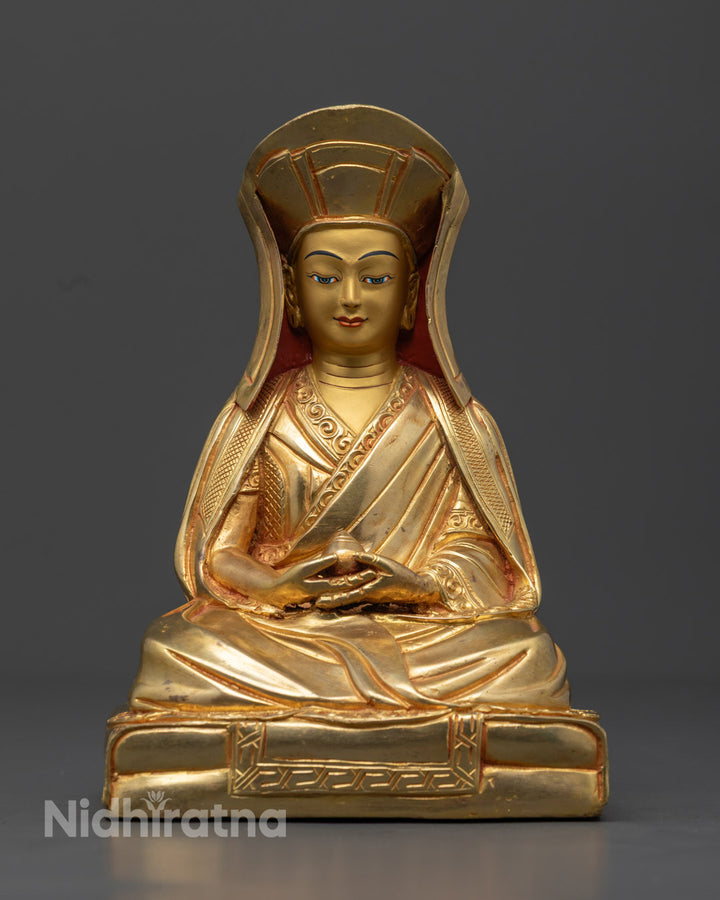 Gampopa Statue | Handcrafted Copper Sculpture