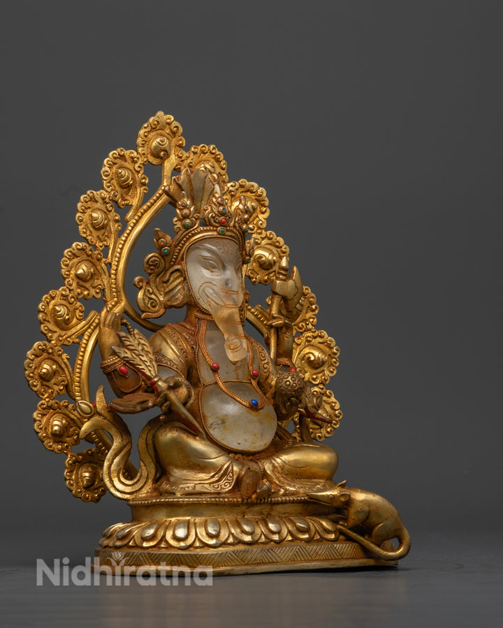 Crystal Ganesh Statue | Tibetan Artwork