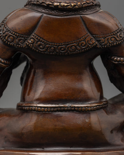 Oxidized Lord Ganesha Statue | Handcrafted Hindu Decor for Home Decor