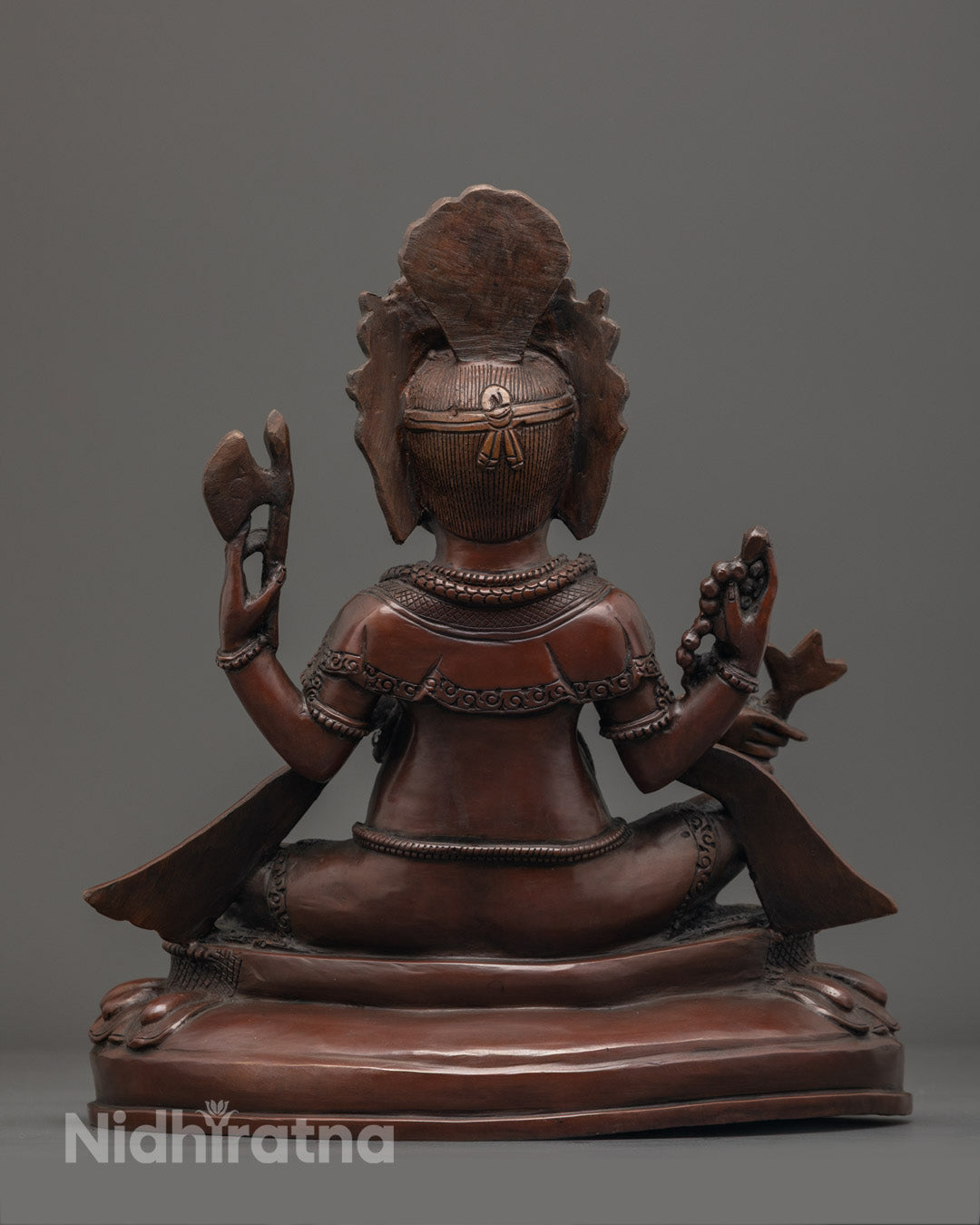 Ganesh Sculpture for Positive Energy | Handcrafted in Oxidized Copper