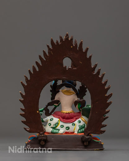 Machine-Made Ganesh Statue with Acrylic Colors