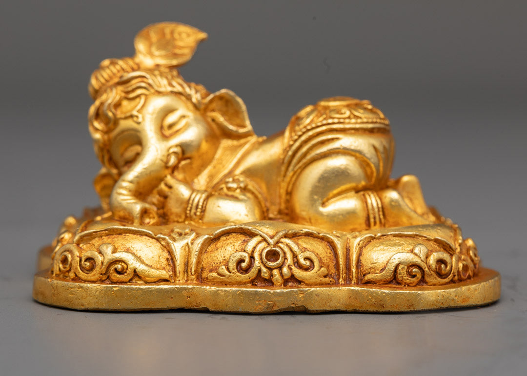 Sleeping Cute Ganesha Statue for Sale