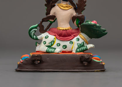 Machine-Made Ganesh Statue with Acrylic Colors