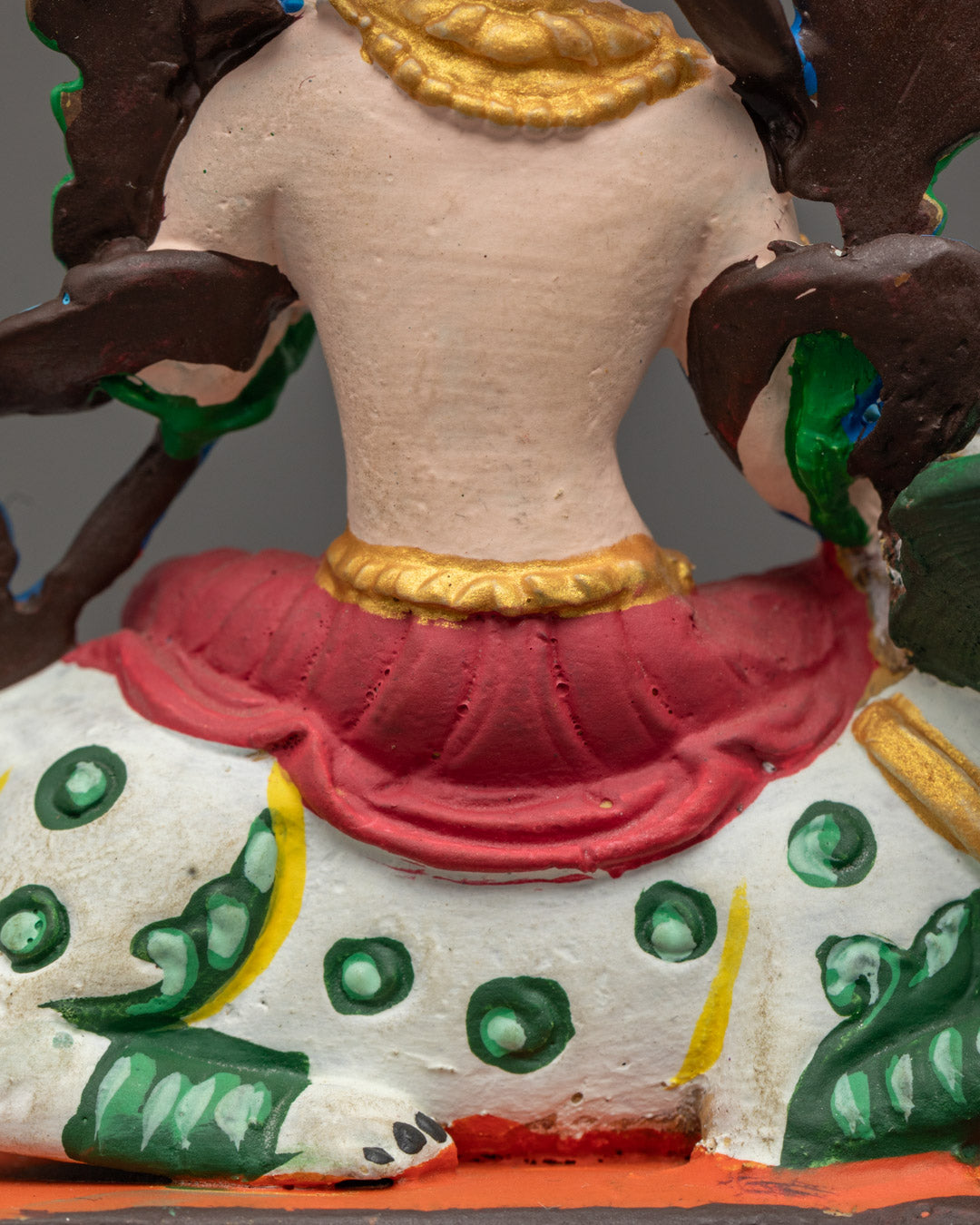 Machine-Made Ganesh Statue with Acrylic Colors