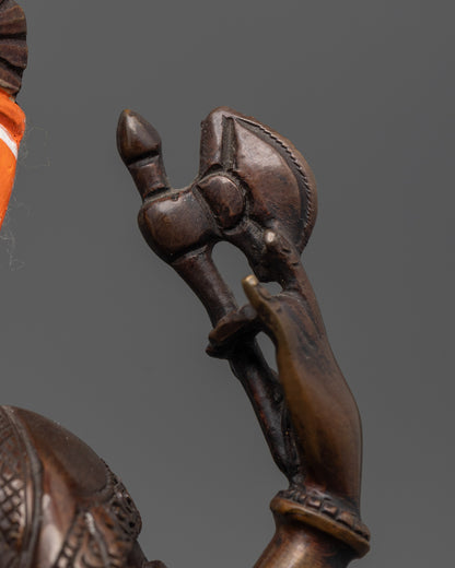 Oxidized Lord Ganesha Statue | Handcrafted Hindu Decor for Home Decor
