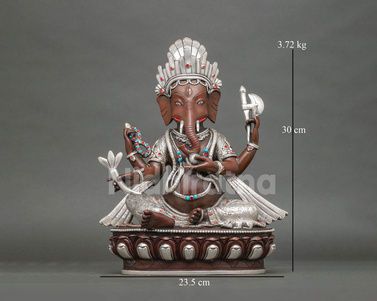 Lord Ganesh Statue | Fine Newari Religious Artwork