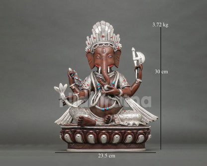 Lord Ganesh Statue | Fine Newari Religious Artwork