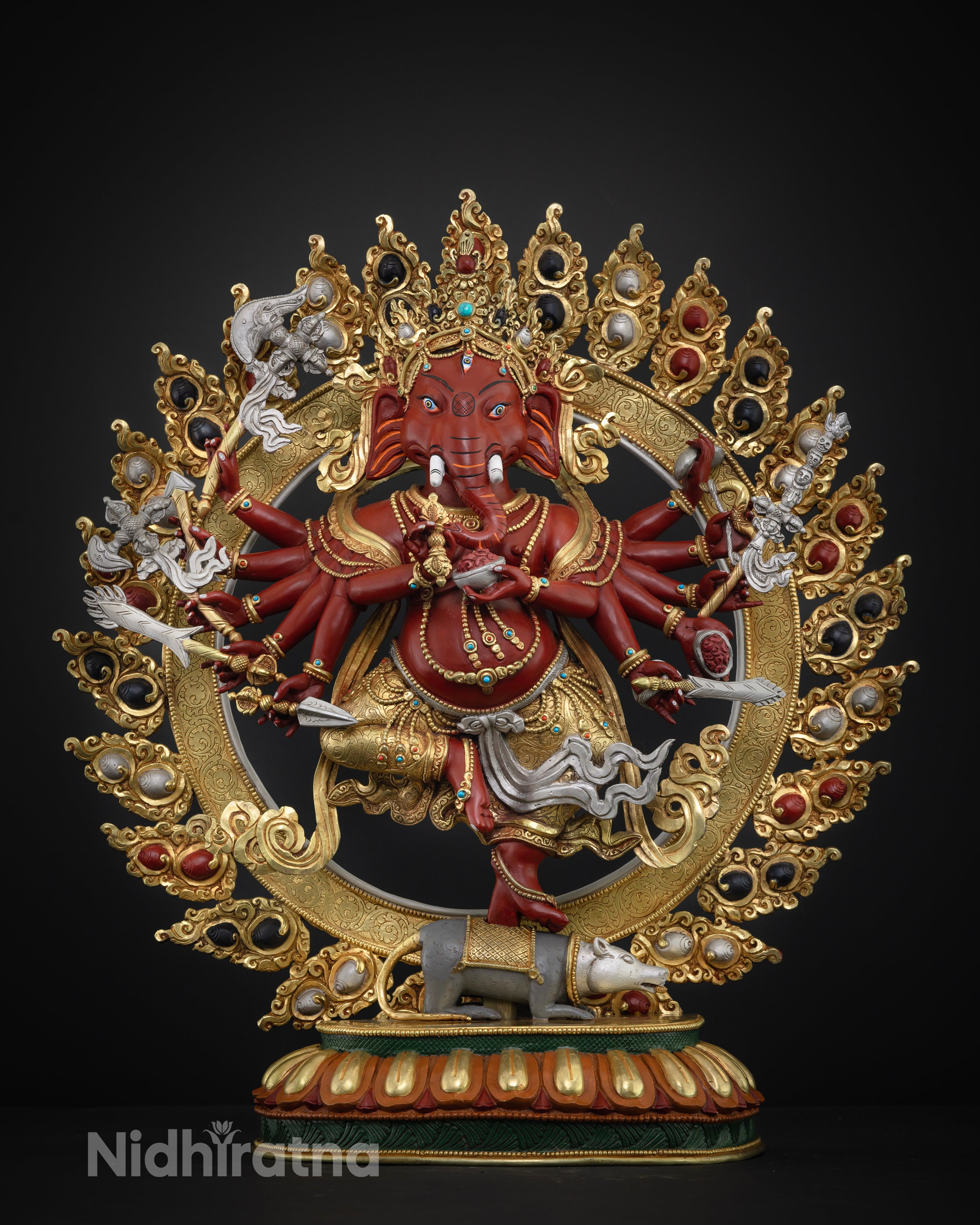 Ganesh Color Statue