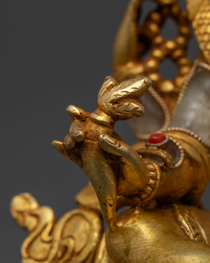 Divine Crystal Ganesh Statue | Masterfully Handmade by Artisan
