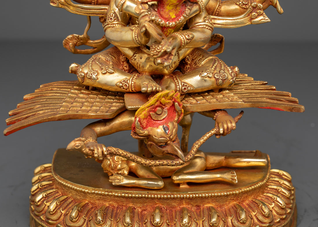 Fearsome Mahakala on Garuda: Protect Your Space with Divine Power