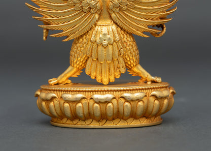 Golden Garuda Statue | Mythical Protector Sculpture