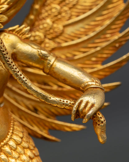 Golden Garuda Statue | Mythical Protector Sculpture