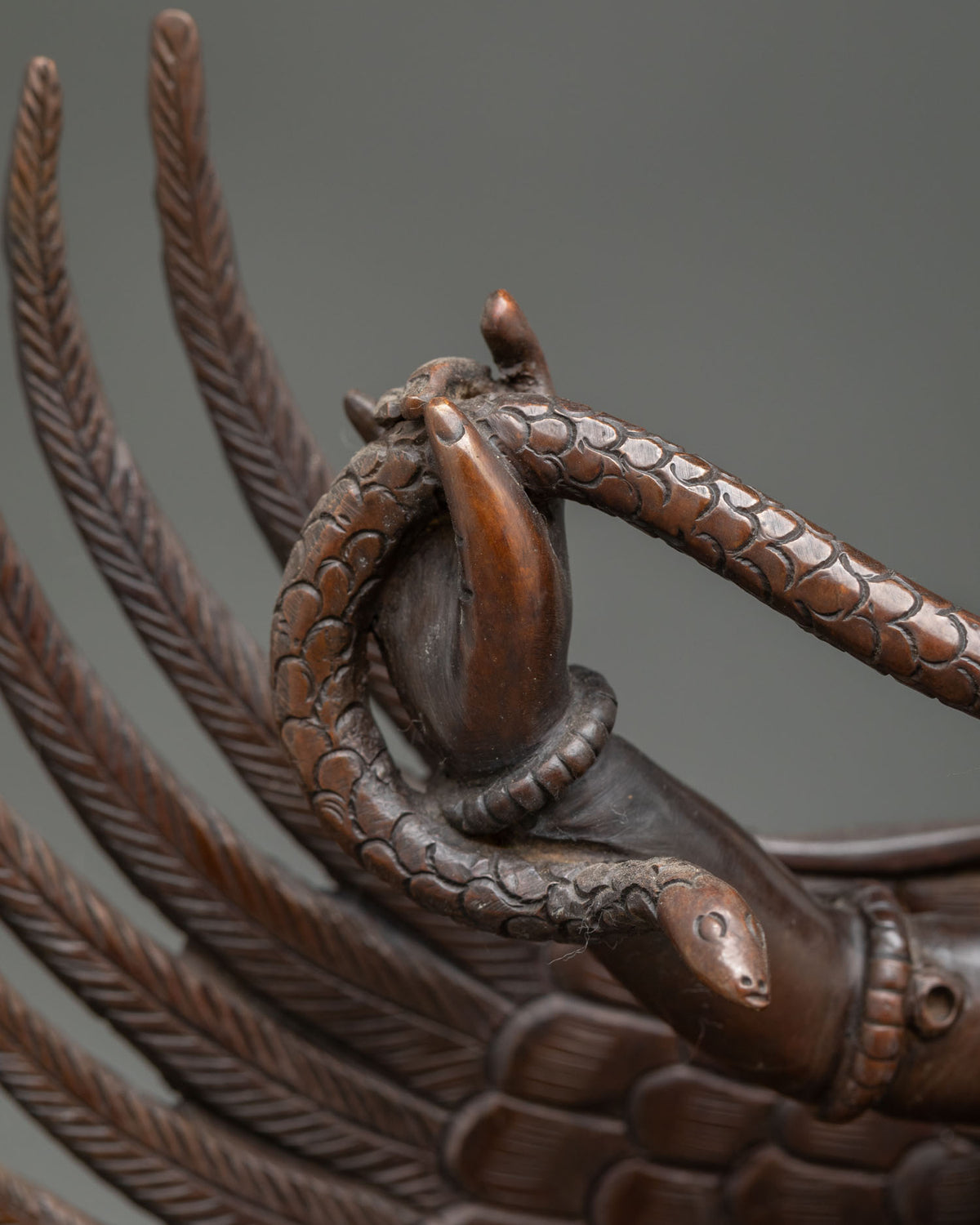 Oxidized Garuda Statue | Symbol of Strength and Fearless Protection