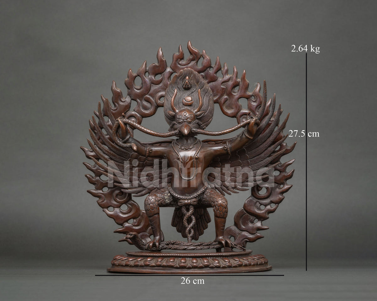 Oxidized Garuda Statue | Symbol of Strength and Fearless Protection