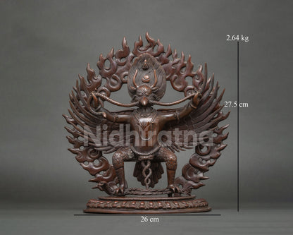 Oxidized Garuda Statue | Symbol of Strength and Fearless Protection