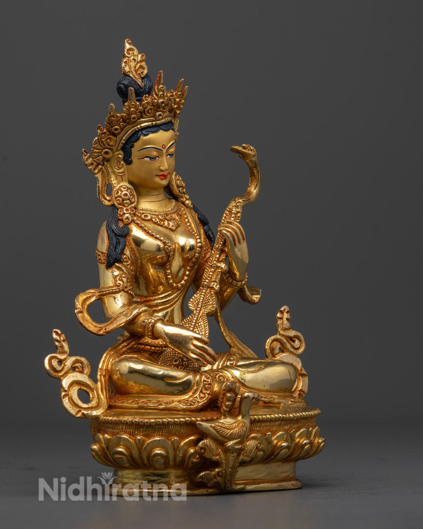 Saraswati Statue | Handmade in Nepal by Nepali Artist