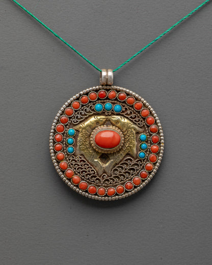 Golden Fish Pendant Locket | Traditional Symbol of Abundance
