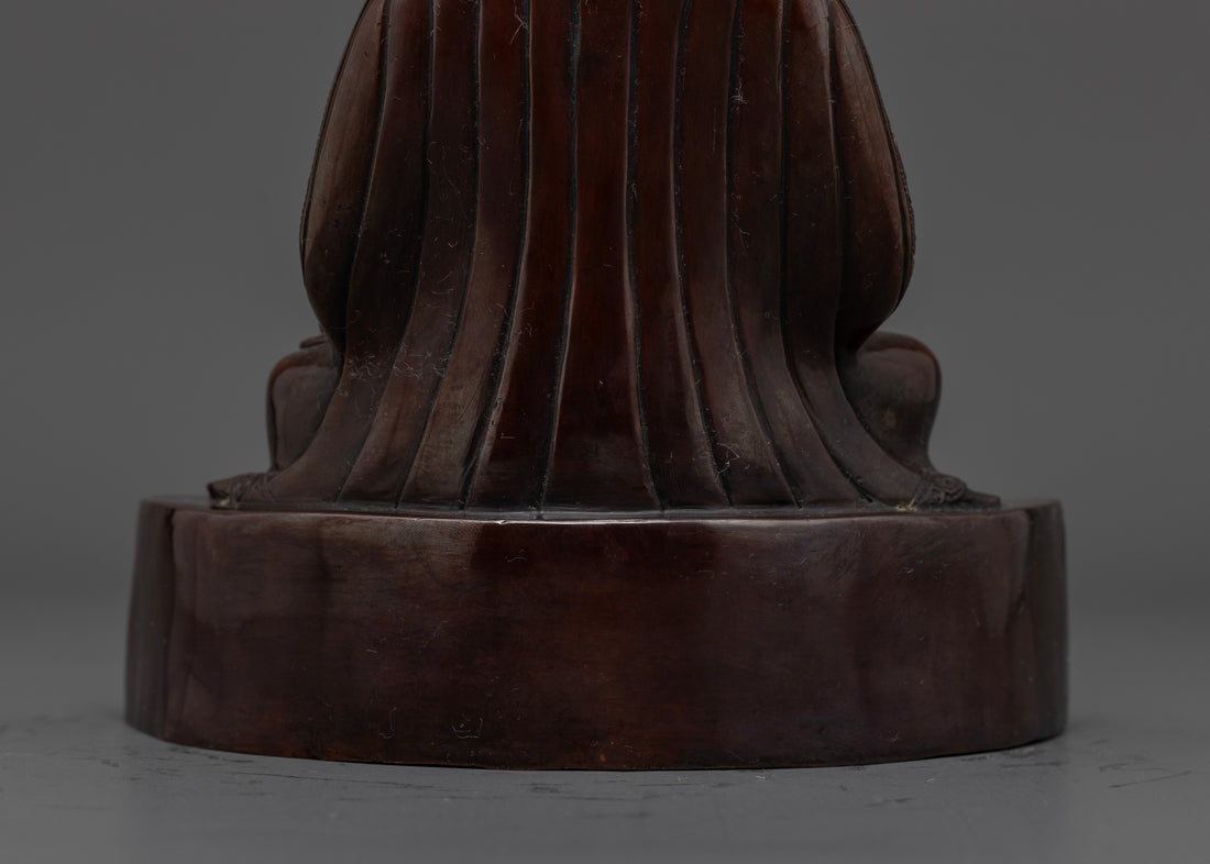 Oxidized Gampopa Statue : The Tibetan Master