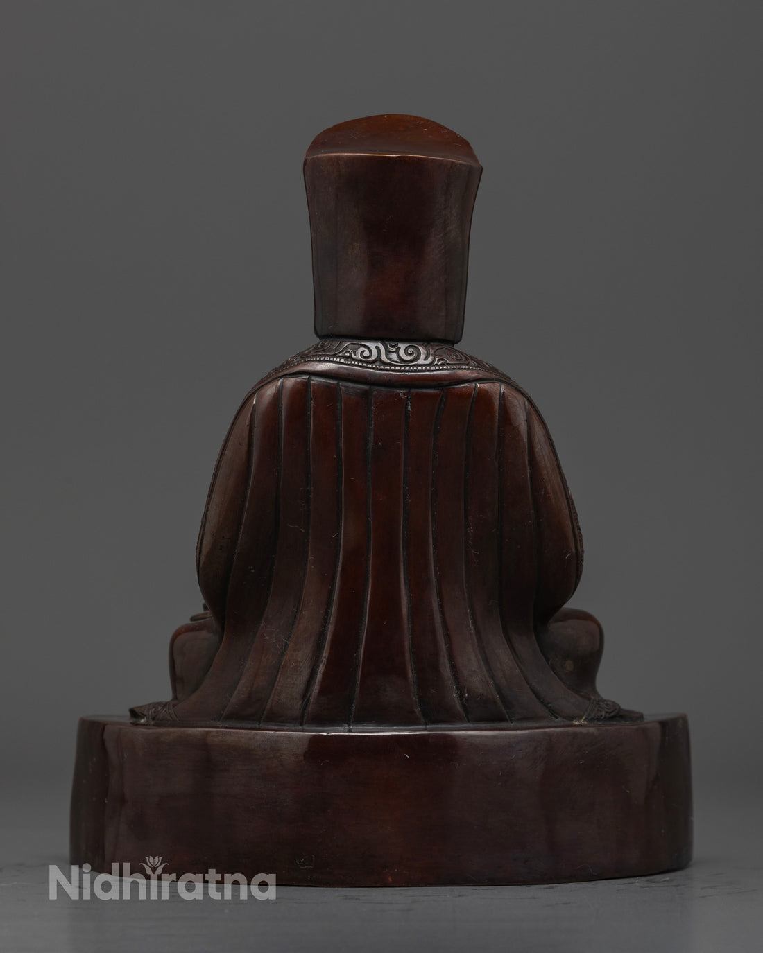 Oxidized Gampopa Statue : The Tibetan Master