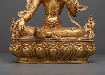 Green Tara Sculpture | Tibetan Buddhist Art