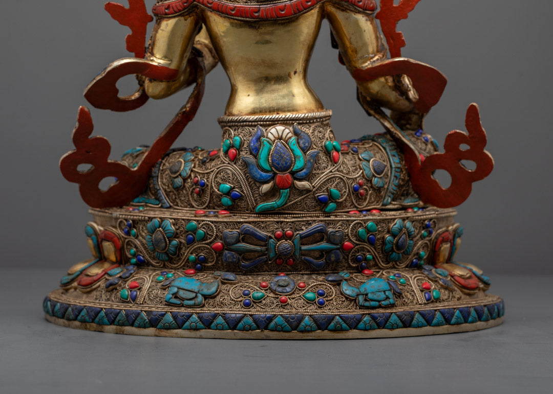 Green Tara Statue from Nepal | Himalayan Sacred Art