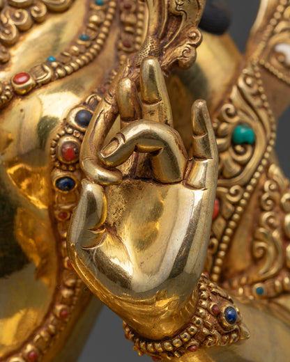 Green Tara Statue | Handcrafted Tibetan Buddhist Goddess