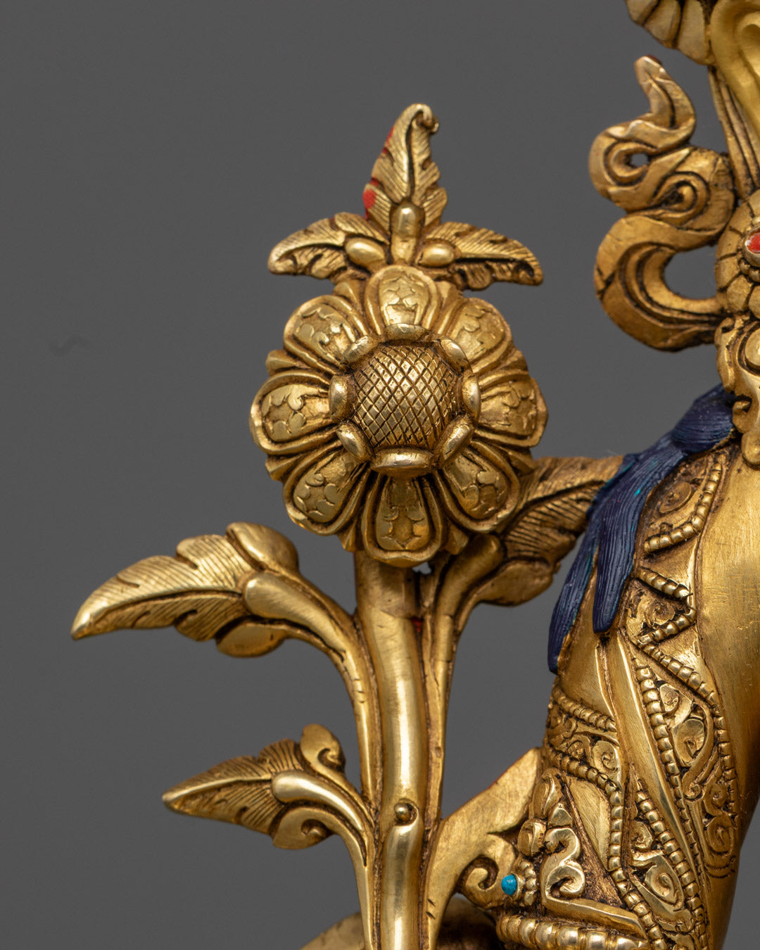 Tibetan Green Tara Statue | Pure Handmade Bodhisattva of Compassion