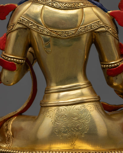 Tibetan Green Tara Statue | Pure Handmade Bodhisattva of Compassion