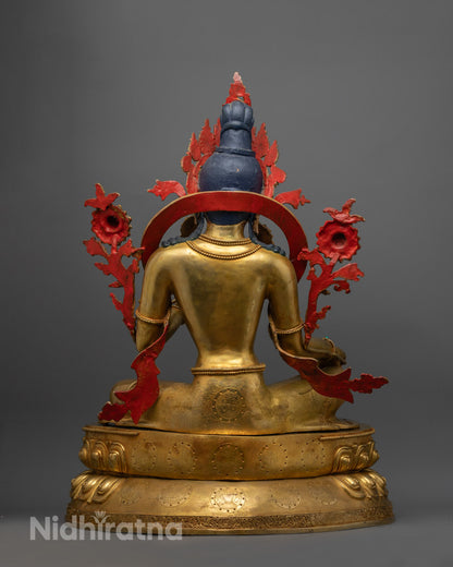 Authentic Buddhist Green Tara Statue