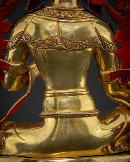 Green Tara Statue | Mastercrafted by Nepalese Artist
