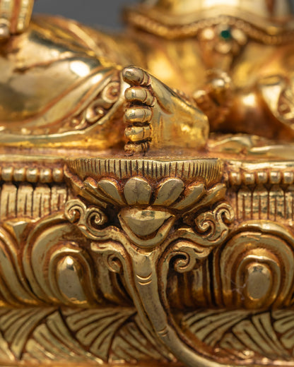 Green Tara Statue | Compassionate Tibetan Deity Sculpture