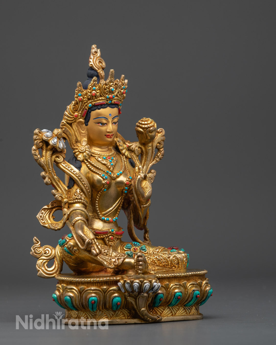 Green Tara Statue | Buddhist Art for Strength