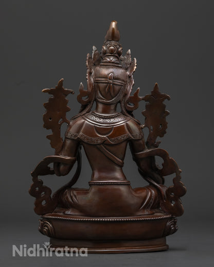 Divine Green Tara Goddess Statue | Handcrafted in Nepal