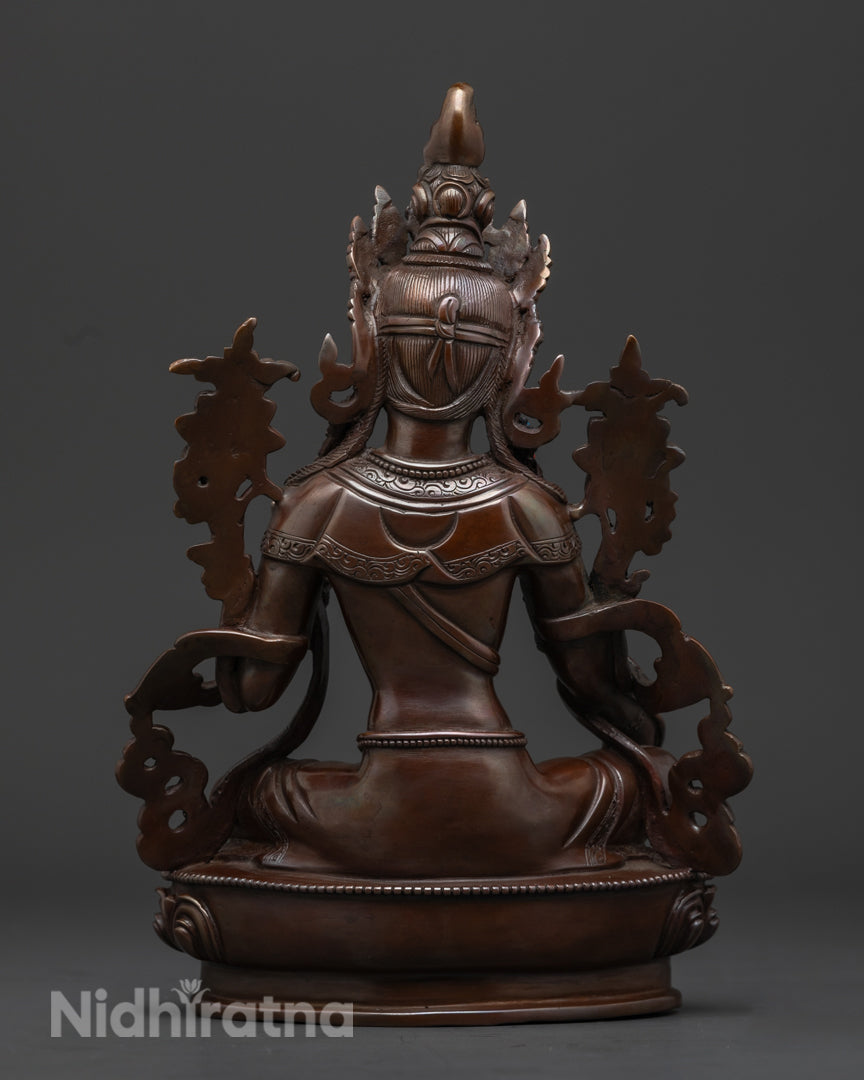 Divine Green Tara Goddess Statue | Handcrafted in Nepal