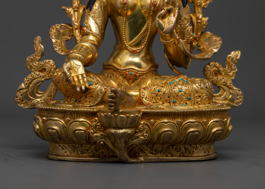 Green Tara Pure Land Statue for Devotion