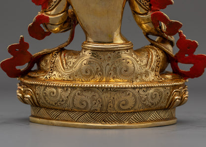Sacred Green Tara Statue | Hand-Carved in Nepal
