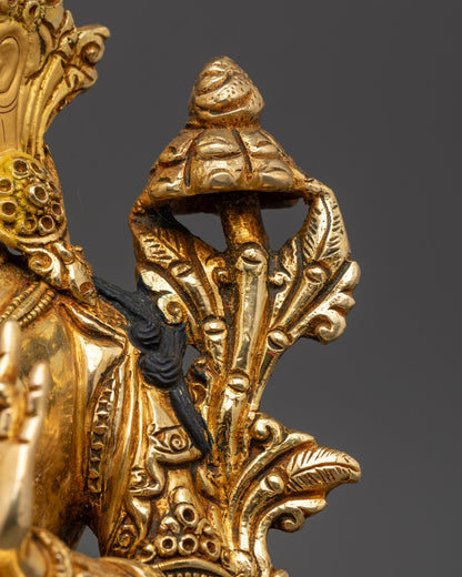 Sacred Green Tara Statue | Hand-Carved in Nepal