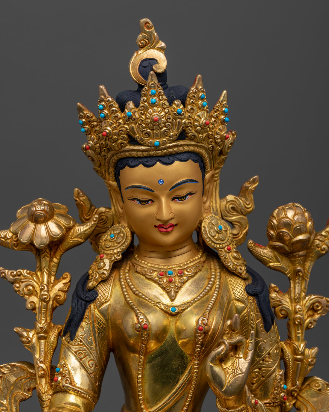 Green Tara Pure Land Statue for Devotion