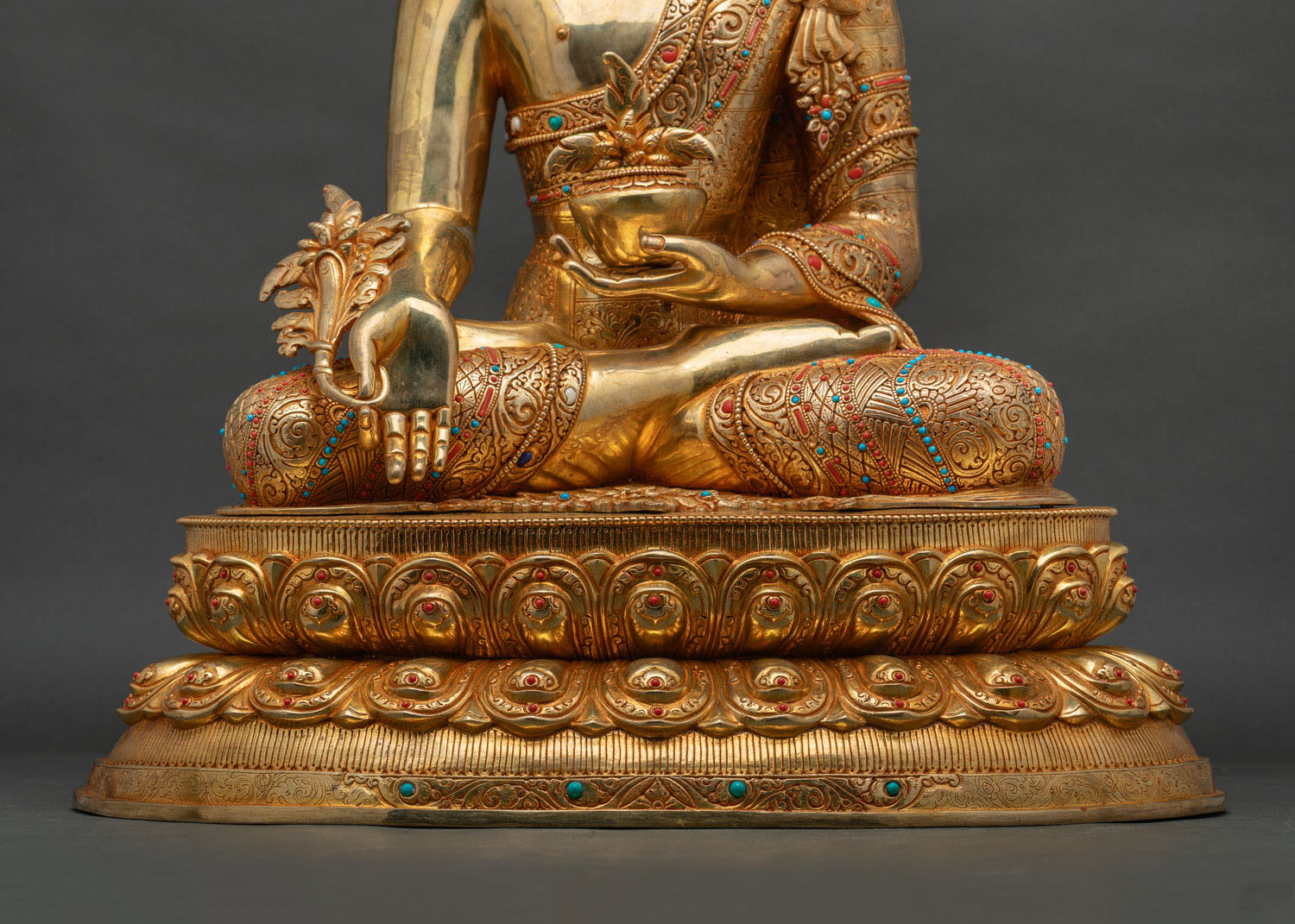 Large Healing Medicine Buddha Statue | King of Lapis Lazuli Light