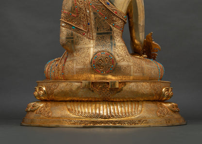 Large Healing Medicine Buddha Statue | King of Lapis Lazuli Light