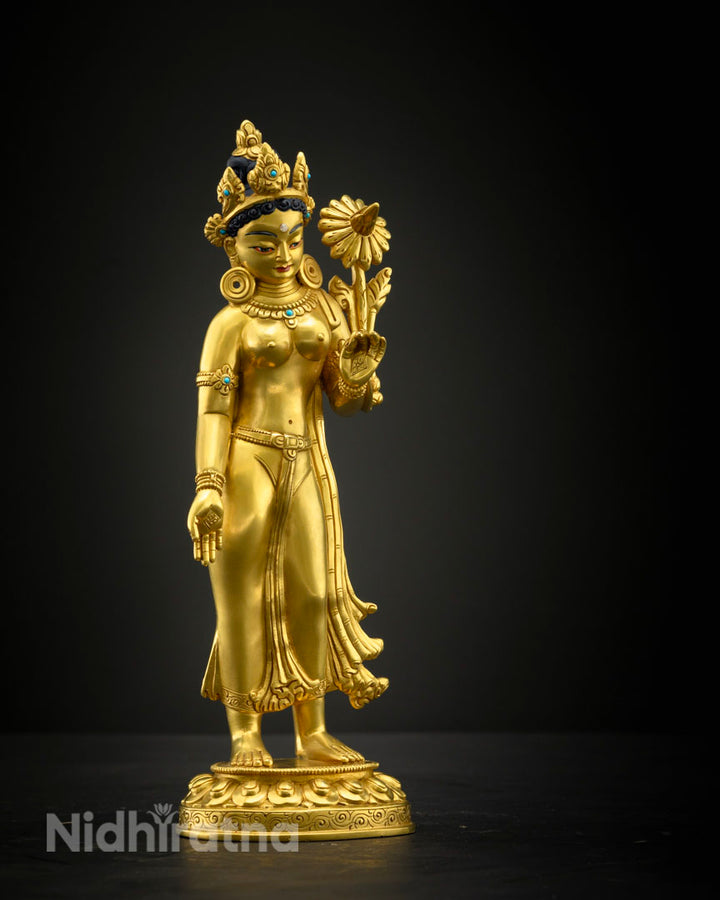 Standing Green Tara Statue | Buddhist Art