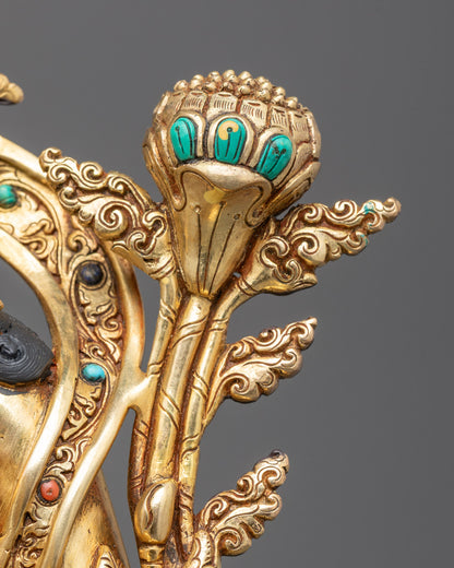 Beautiful Green Tara Statue | Traditional Himalayan Buddhist Art
