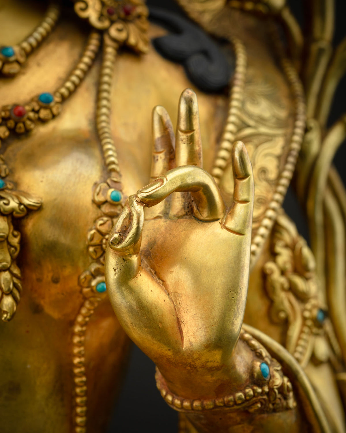 Masterpiece Buddhist Green Tara Statue | Tibetan Art Statue
